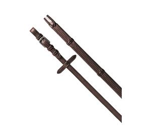 Rênes pour cheval en cuir Equestro Kris Plus NP Marron Full
