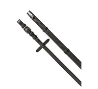 Rênes pour cheval en cuir Equestro Kris Plus NP Noir Full