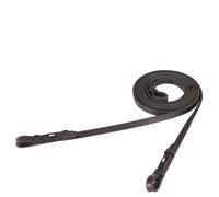 Rênes pour cheval en cuir ferme aveugle BR Equitation Noir Full