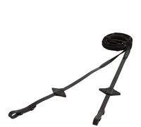 Rênes pour cheval en sangle cuir BR Equitation Noir Poney
