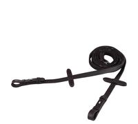 Rênes pour cheval en toile aveugle rond BR Equitation Noir Full