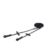 Rênes pour cheval en toile boucle aveugle BR Equitation Noir Full