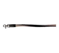 EKKIA Rênes avec Boutons-Pression fermés, polypropylène, Noir/Beige, 3,2 m, Compatible avec Voiture de Tourisme