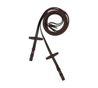 Rênes pour cheval pour cheval en cuir avec caoutchouc Horze Muswell Marron Full