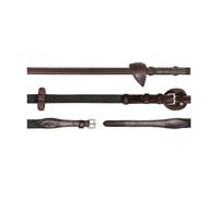 Rênes pour cheval réglables en cuir Dy'on New English Collection 5/8" Marron Full