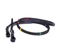 QHP Rênes de ceinture avec stoppeurs colorés et stoppeurs de martingale (demi-sang)