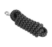 Rênes Western Tressées en Nylon 2,5m avec Fermoirs Robustes Noirs | Solution Rapide à Clipser, Design Moderne et Solide, Usage Randonnée et Ranch Équestre