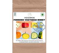 Renet végétarienne | Saveurs savoureuses | 5 sachets pratiques, chacun pour 2 litres de lait | Sans OGM | Sans gluten | 100 % végétarien | Faites du fromage facilement à la maison