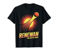 Renewan Sunburst Comet Disc Design - Rise with The Throw T-Shirt