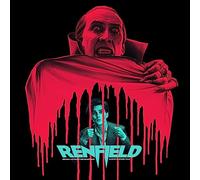 Renfield/Vinyle Bleu Océan avec Eclaboussures Roses et Rouges