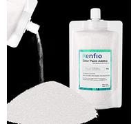 Renfio Additif de peinture à paillettes - 250 g - Paillettes ultra fines - 0,2 mm - Peinture à paillettes pour émulsion acrylique - Pour intérieur ou extérieur - Pour plafond, bois - Blanc perle