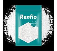 Renfio Blanc perle Paillettes épaisses, 100g 3,5oz en poudre fine mélangée, paillettes irisées en PET pour le visage, la résine artisanale,la peinture sur verre,les cheveux et le corps - Blanc perle