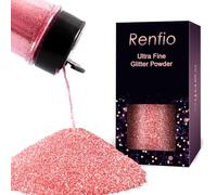 Renfio Poudre De Paillette Ultra Fines En Résine Métallique De 2,11oz 60g, Pour Paillettes Corps, Paillettes Visage, Ongles Nail Art, Maquillage Festival, Décoration - Carmin