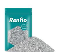 Renfio Poudre De Paillette Ultra Fines En Résine Métallique De 3,5oz 100g, Pour Paillettes Corps, Paillettes Visage, Ongles Nail Art, Maquillage Festival, Décoration - argenté
