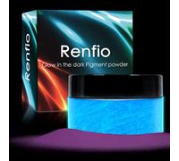 Renfio Poudre Fluorescente, De Poudre Lumineuse, 3,5oz 100g Pigment De Couleur En Résine, Colorant Fluorescent Pour Body Painting, Peinture Acrylique, Maquillage Festival - Violet