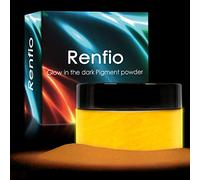 Renfio Poudre Fluorescente, De Poudre Lumineuse, 3,5oz 100g Pigment De Couleur En Résine, Colorant Fluorescent Pour Peinture Acrylique - Orange Fluorescent