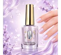 Renforçateur d'ongles Lilac Glossy Mirror,2 en 1 vernis durcisseur ongle extra fort à l'effet miroir,Lilac vernis fortifiant ongles,améliore la surface des ongles,protège les ongles fragiles