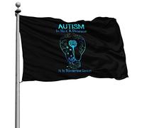 Renforcé Bannière Extérieure Couleurs Vives Drapeaux L'Autisme N'Est Pas Une Maladie, C'Est Un Génie Limite 90X150Cm Bannière Pour Fête Intérieur Manif