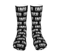 Renforcées Homme Chaussettes Fafo Fuck Around Découvre Hommes Socquettes Antidérapante Chaussettes de Sports pour Femme Homme Yoga Aptitude 40cm