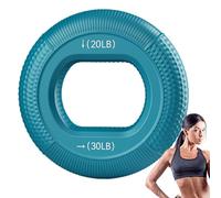 Renforcement de la poignée - Double force réglable - Entraînement des -bras - Cinq doigts - Anneaux d'exercice en silicone pour les exercices des doigts et des -bras