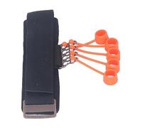 Renforceur de Doigts, Entraîneur de Force de Poignée, Dragonne Portable en Silicone Robuste, Améliore la flexibilité pour les Musiciens (BLACK)