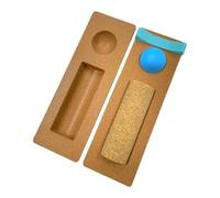 Renforceur De Pied De Planche D'équilibre En Liège, Ensemble De Planche D'équilibre 4 En 1 For Pieds Et Chevilles En Liège La Stabilité Et La Force Du Pied(Light Brown+Blue Ball)