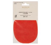 Renfort À Coudre Suédine 2 Pcs Orange Rouille