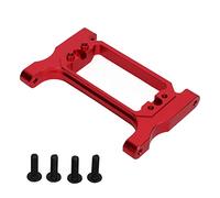 Renfort de châssis Avant RC, Poutre transversale, pièce de Mise à Niveau en Alliage d'aluminium Haute résistance pour Traxxas échelle 1/10, Chenille de Roche (Rouge)