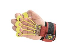 Renfort de doigts, 4,5 kg à 34 kg, renforcement des poignées réglables, 5 élastiques en silicone, exerçant les doigts et sangle de poignet, renforcement de la poignée pour guitare d'escalade