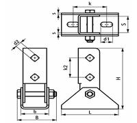 Renfort de liaison articulé WALRAVEN BIS Strut BUP1000-66588814