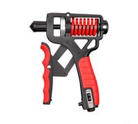 Renfort ergonomique avec réglage de la résistance et fonction de comptage précis (rouge)