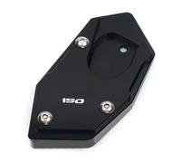 Renfort latéral Plaque De Support D'extension De Support Latéral Support De Pied De Moto Agrandie pour CB300R CB150R CB250R CB300R 150R 250R(Noir)