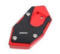 Renfort latéral Plaque De Support D'extension De Support Latéral Support De Pied De Moto Agrandie pour CB300R CB150R CB250R CB300R 150R 250R(Red-a)