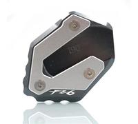 Renfort latéral Support De Pied CNC pour Moto Extension De Support Latéral pour Y&amaha FZ6 pour FAZER FZ6R FZ6-S2 2004-2009(Titanium)