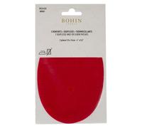 Renfort Thermocollant Suédine 2 Pcs Rouge
