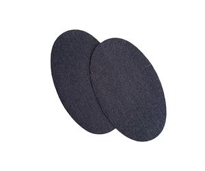 RENFORTS COUDES et GENOUX thermocollant BLEU JEAN FONCÉ - 14 cm x 9,5 cm (2 pièces) Réparation Customisation (renfort bleu jean foncé)