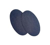 RENFORTS COUDES et GENOUX thermocollant BLEU JEAN MOYEN - 14 cm x 9,5 cm (2 pièces) Réparation Customisation (renfort bleu jean moyen)