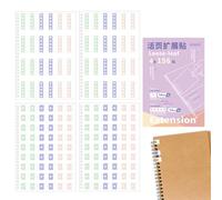 Rénforts Pour Trous Autocollants | 156 Pièces d'Onglets Autoadhésifs - Cercles De Renforcement Colorés Pour Papier | pour Fournitures Carnets Détail Signets Marqueurs Rappels Emploi du Temps