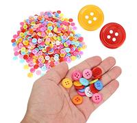 Rengue Boutons en Plastique pour Couture, 1000 Pièces Couleurs Mélangées | Assortiment Multicolore Aléatoire, Corps en Plastique Lisse Imperméable, Polyvalent pour la Réparation de Vêtements, le
