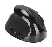 Rengue Souris Verticale Gaucher Souris Ergonomique Rechargeable sans Fil 800 1200 1600 DPI Autonomie de la Batterie Réglable de 30 Jours 50 Millions de Clics pour Les Utilisateurs (Black)