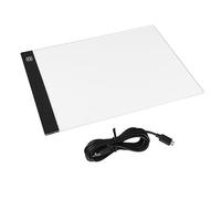 Rengue Tableau Lumineux A4 à Dégradé, Planche à Dessin avec Variateur | Even Bright USB Light Pad, Panneau Stable en Plastique, Compatible avec Papier A3 A2, pour Animation, Dessin, Calligraphie,