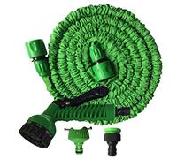 Rengzun Flexible Tuyau d'arrosage pour Irrigation, Laver la Voiture et Nettoyage du Jardin Multifonctionnel Tuyau d'eau à 7 Fonctions Pistolet Léger et Facile à Utiliser