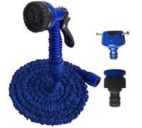 Rengzun Flexible Tuyau d'arrosage pour Irrigation, Laver la Voiture et Nettoyage du Jardin Multifonctionnel Tuyau d'eau à 7 Fonctions Pistolet Léger et Facile à Utiliser