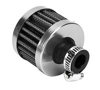 Reniflard de Carter D'aération, Mini Filtre D'admission D'air de 13 Mm/0,5 Po, Accessoire de Voiture Universel remplacement pour Reniflard de Carter D'aération Noire(Argent) pour filtre a air 25mm,ren