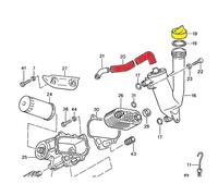 Reniflard d'huile pour Porsche 924 S (1986-1987)