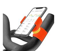 Renimove Support Telephone Velo Appartement Home Trainer Tapis de Course Compatible avec Les Smartphones jusqu'a 7,5" d'ecran Fixation sécurisée et Stable Rotation a 360° (Orange)
