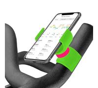 Renimove Support Telephone Velo Appartement Home Trainer Tapis de Course Compatible avec Les Smartphones jusqu'a 7,5" d'ecran Fixation sécurisée et Stable Rotation a 360° (Vert)