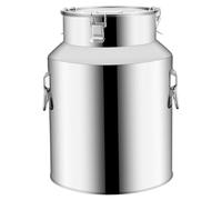 Rénits de rangement d'aliments en acier inoxydable 5L Récipients en acier inoxydable avec couvercles, verrouillage et manipuler la cartouche de stockage hermétique pour la farine, les céréales, les g