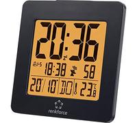 Renkforce 1383425 radiopiloté(e) Réveil noir Heures de réveil 2