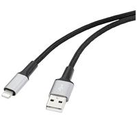 Renkforce [1x USB 2.0 type A mâle - 1x Dock mâle Lightning] 2.00 m noir